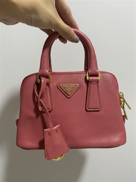 prada bl0851|Prada Pink Saffiano Lux Leather Mini Bag BL0851.